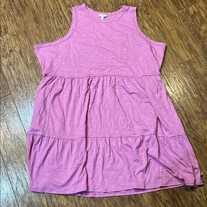 Terra & Sky Sleeveless Tiered Dress